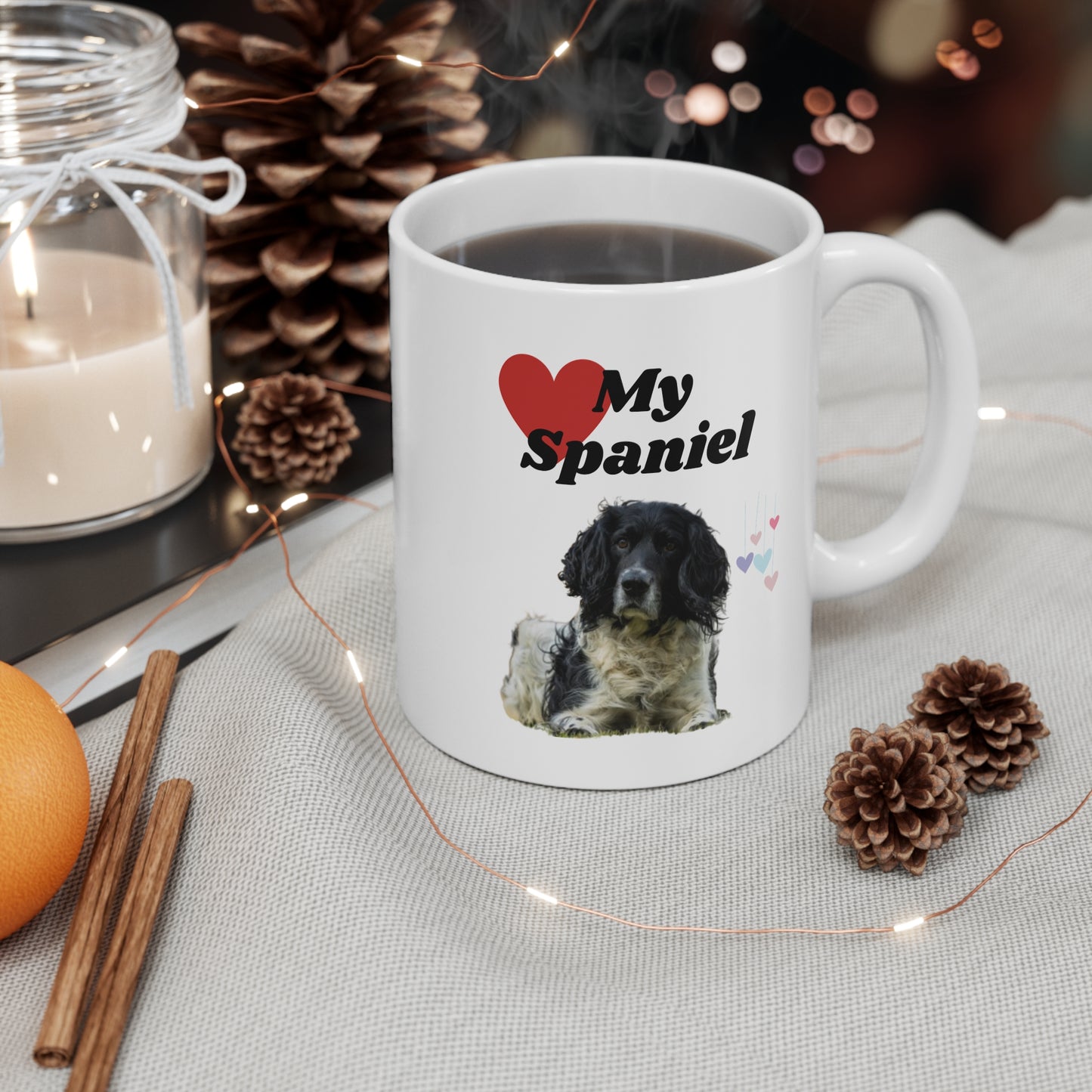 Coffee Mug 11oz "Love My Spaniel"