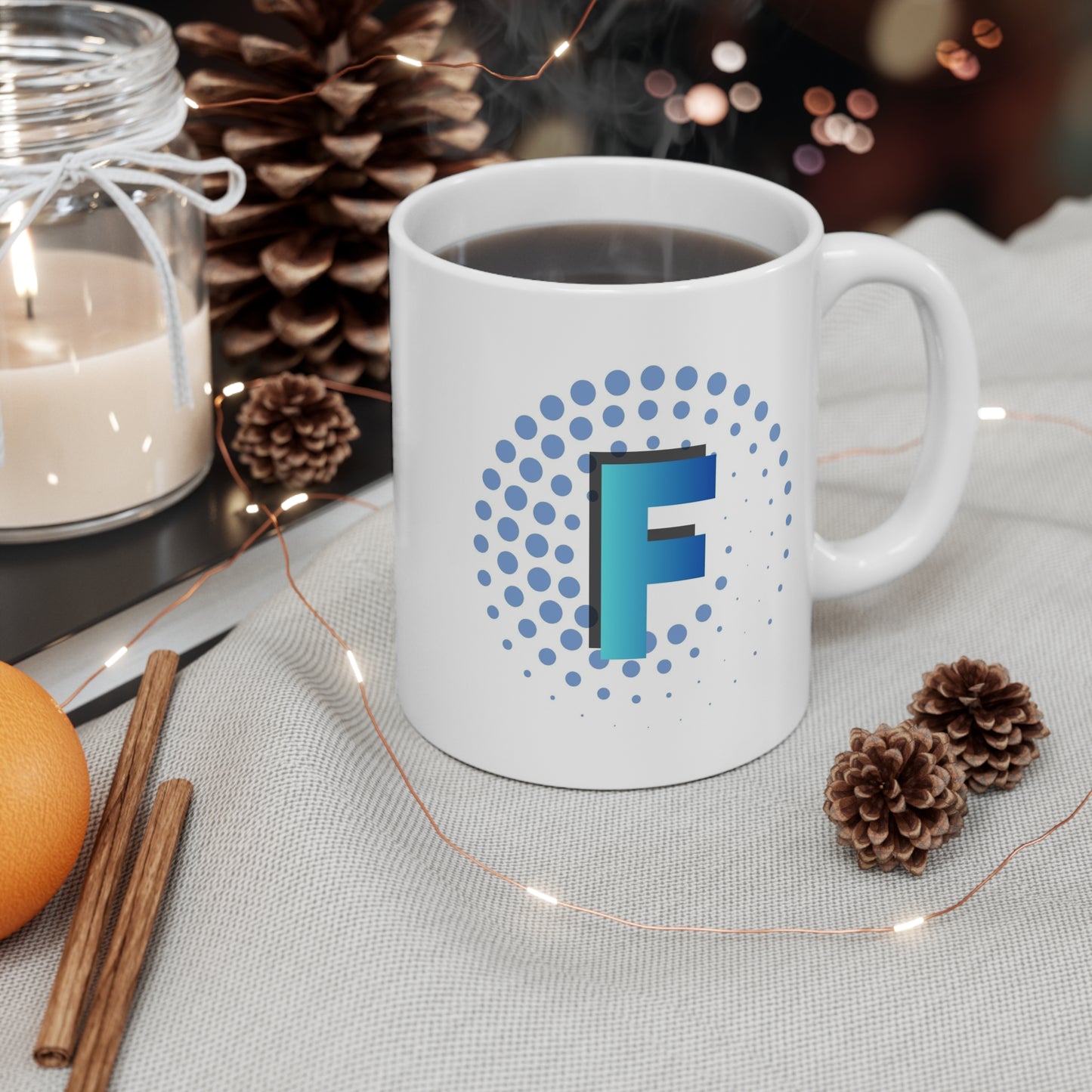 Coffee Mug 11 Oz Letter F
