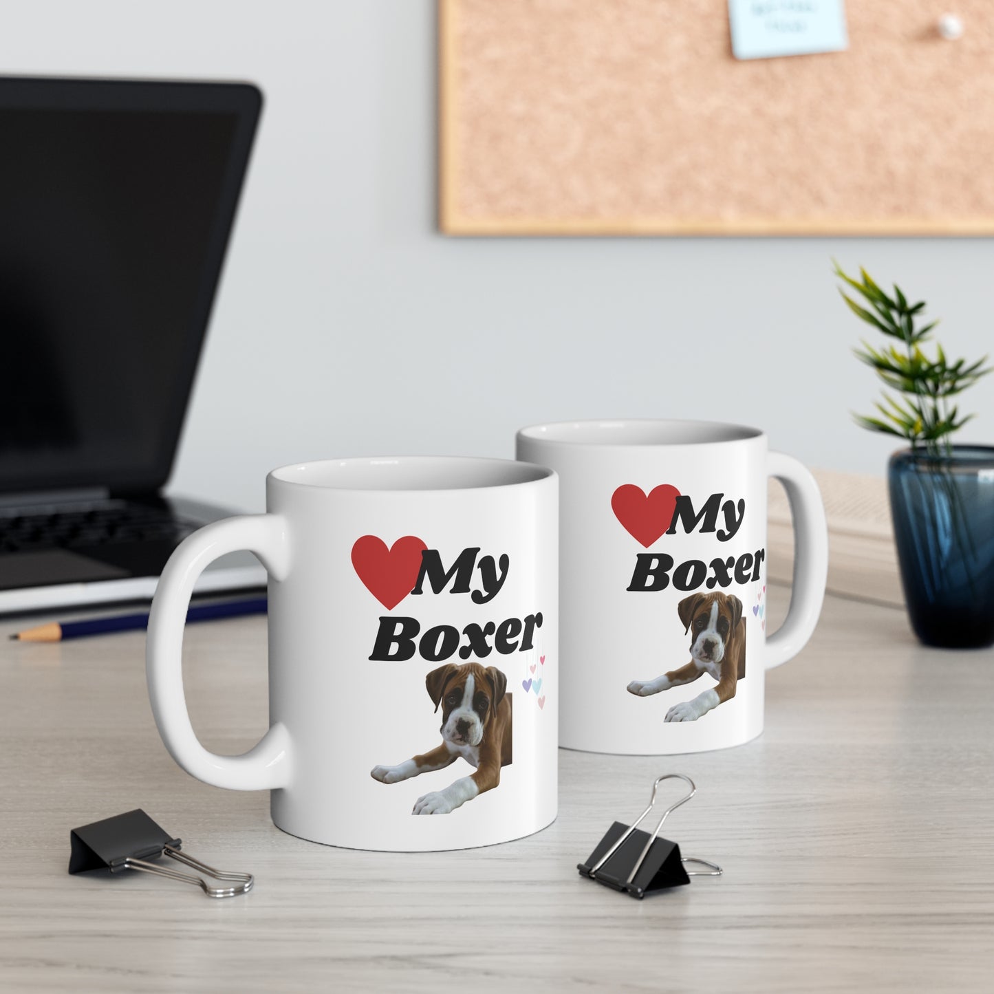 Coffee Mug 11oz "Love My Boxer"