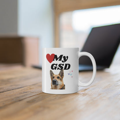 Coffee Mug 11oz "Love My GSD"