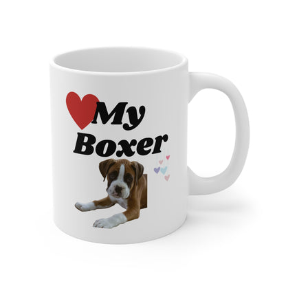 Coffee Mug 11oz "Love My Boxer"